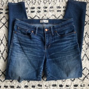 Madewell High Riser Skinny Distressed Jeans